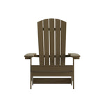 Chaise Adirondack pliante en polyrésine pour l'intérieur/l'extérieur (lot de 4)
