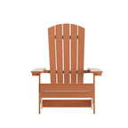 Chaise Adirondack pliante en polyrésine pour l'intérieur/l'extérieur (lot de 4)