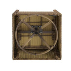 Ensemble de 3 fauteuils pivotants à bascule en osier d'extérieur Bradenton de Crosley