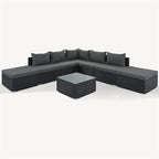 Ensembles de canapés modulaires de 8 pièces pour patio extérieur Leisure Zone