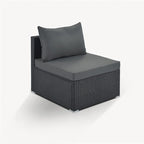 Ensembles de canapés modulaires de 8 pièces pour patio extérieur Leisure Zone