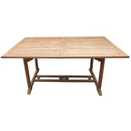 Table d'extérieur rectangulaire extensible en bois de teck San Juan de Seven Seas Teak, 71 à 94 pouces (table uniquement)