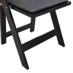 Ensemble de 4 chaises pliantes rembourrées, chaises de salle à manger pliantes avec siège rembourré, chaises d'appoint portables en bois pour salle à manger, restaurant, bureau, événements