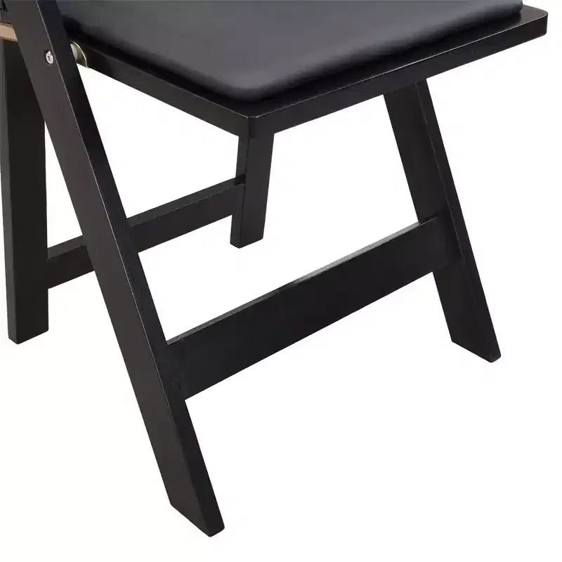 Ensemble de 4 chaises pliantes rembourrées, chaises de salle à manger pliantes avec siège rembourré, chaises d'appoint portables en bois pour salle à manger, restaurant, bureau, événements