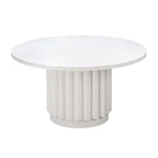Table à manger ronde Kali 55 blanche