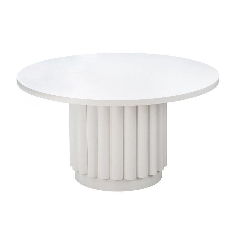 Table à manger ronde Kali 55 blanche