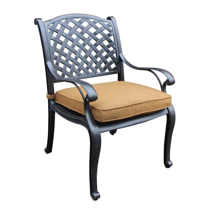 Ensemble de salle à manger rectangulaire Ventura 7 pièces en aluminium moulé avec 6 fauteuils - S/O