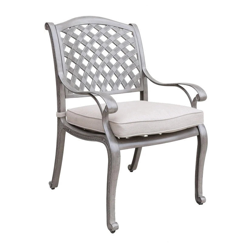 Ensemble de salle à manger rectangulaire Ventura 7 pièces en aluminium moulé avec 6 fauteuils - S/O