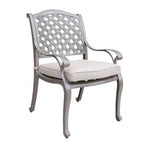 Ensemble de salle à manger rectangulaire Ventura 7 pièces en aluminium moulé avec 6 fauteuils - S/O
