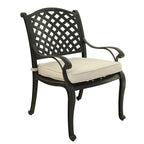 Ensemble de salle à manger rectangulaire Ventura 7 pièces en aluminium moulé avec 6 fauteuils - S/O