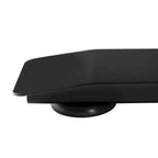 Plateau de bureau électrique assis-debout en verre trempé de 47,5 pouces avec deux ports de chargement USB 2,4 A, hauteur réglable jusqu'à 47,5 pouces H