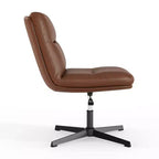 Flash Furniture Chloe Chaise de bureau fixe sans accoudoirs à dossier mi-hauteur rembourrée en tissu, avec hauteur réglable, fonction pivotante et cadre, à usage commercial