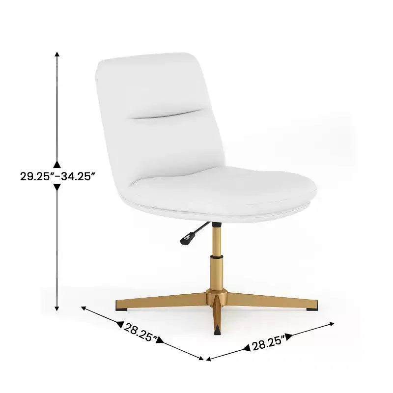 Flash Furniture Chloe Chaise de bureau fixe sans accoudoirs à dossier mi-hauteur rembourrée en tissu, avec hauteur réglable, fonction pivotante et cadre, à usage commercial