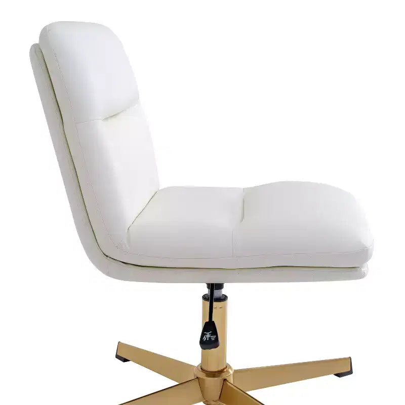 Flash Furniture Chloe Chaise de bureau fixe sans accoudoirs à dossier mi-hauteur rembourrée en tissu, avec hauteur réglable, fonction pivotante et cadre, à usage commercial