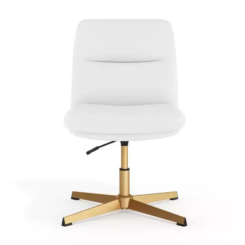 Flash Furniture Chloe Chaise de bureau fixe sans accoudoirs à dossier mi-hauteur rembourrée en tissu, avec hauteur réglable, fonction pivotante et cadre, à usage commercial