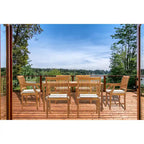 Table à dîner de bistrot rectangulaire en bois de teck Chic Teak Bermuda, 180 x 89 cm (table seulement)
