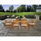 Table à dîner de bistrot rectangulaire en bois de teck Chic Teak Bermuda, 180 x 89 cm (table seulement)