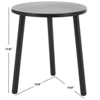 Table d'appoint ronde Ivitrio - ACC4619A - Noir - Safavieh
