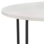 Table d'appoint ronde Eloblaire - ACC4605A - Marbre blanc/Noir - Safavieh
