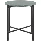 Table d'appoint ronde Evrynne - ACC4608A - Marbre vert/noir - Safavieh