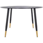 Kamala Round Dining Table - DTB5807A - Black/Gold - Safavieh