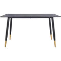 Acre Dining Table - DTB5800A - Black/Gold - Safavieh