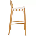 Tabouret de bar Rhyan - BST1204A - Blanc/Naturel - Safavieh