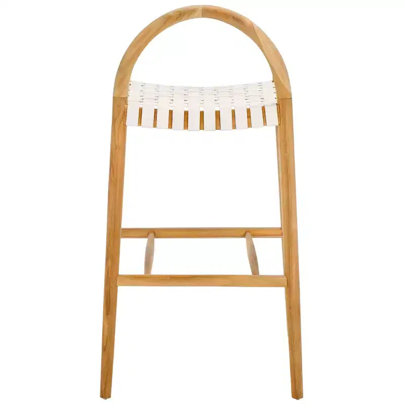 Tabouret de bar Rhyan - BST1204A - Blanc/Naturel - Safavieh