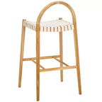 Tabouret de bar Rhyan - BST1204A - Blanc/Naturel - Safavieh