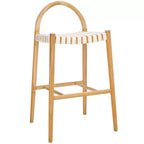 Tabouret de bar Rhyan - BST1204A - Blanc/Naturel - Safavieh