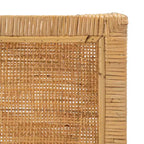 Tabouret de comptoir Tojo Cane avec coussin - BST6502 - Blanc/Naturel - Safavieh