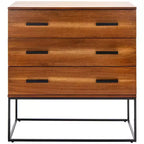 Marquise 3 Drawer Chest - CHS5002 - Brown - Safavieh