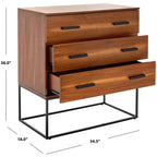 Commode 3 tiroirs Marquise - CHS5002 - Marron - Safavieh