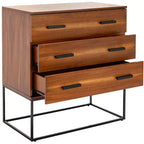 Commode 3 tiroirs Marquise - CHS5002 - Marron - Safavieh