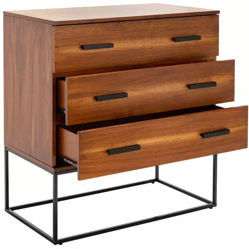 Commode 3 tiroirs Marquise - CHS5002 - Marron - Safavieh