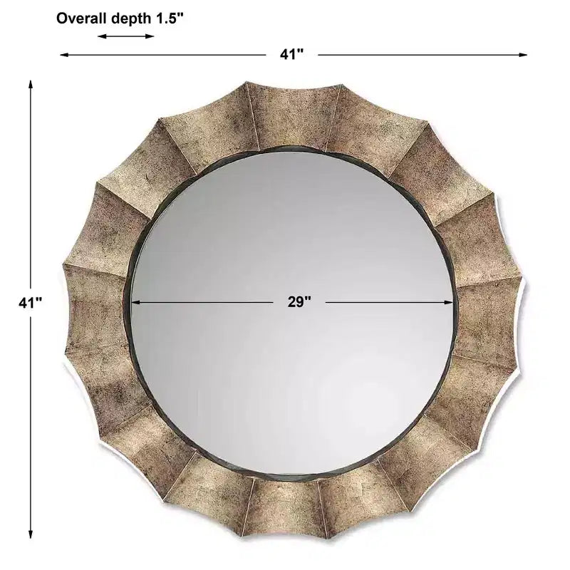 Miroir Uttermost Gotham U, Argent vieilli