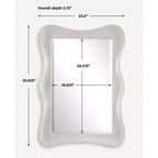 Miroir rectangulaire ondulé Uttermost Whitehaven