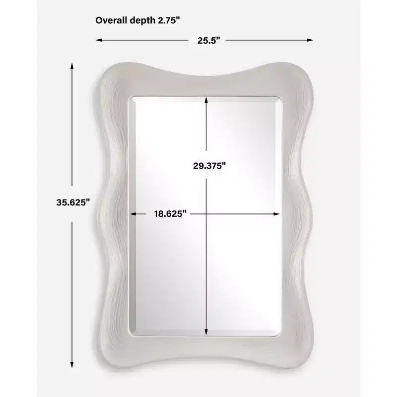 Miroir rectangulaire ondulé Uttermost Whitehaven