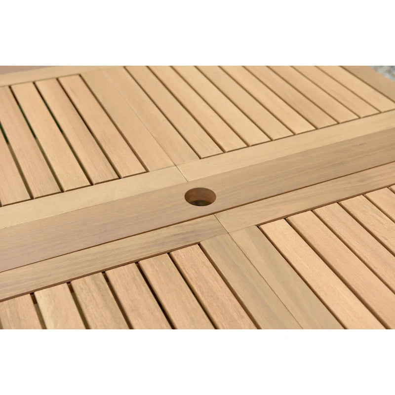 Ensemble de salle à manger d'extérieur Amazonia Macker 11 pièces en bois certifié FSC
