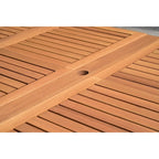 Ensemble de salle à manger d'extérieur Amazonia Macker 11 pièces en bois certifié FSC