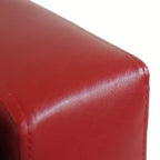 HOMCOM Pouf de rangement rectangulaire capitonné en faux cuir 51 po