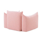 Fauteuil d'extérieur rayé Saint Tropez en tissu rembourré