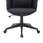 Chaise de Bureau Ergonomique en Cuir à Dossier Haut LeisureMod Aiaria - Hauteur Réglable, Pivotante et Inclinable, Accoudoirs, Chaise de Bureau Moderne pour la Maison ou le Bureau