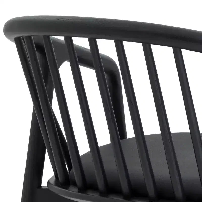 Tabouret de bar Echo d'Armen Living en bois et similicuir