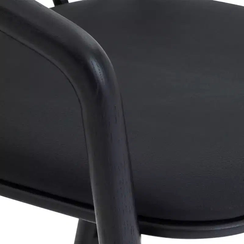 Tabouret de bar Echo d'Armen Living en bois et similicuir