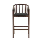 Tabouret de bar Echo d'Armen Living en bois et similicuir