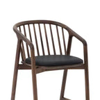 Tabouret de bar Echo d'Armen Living en bois et similicuir