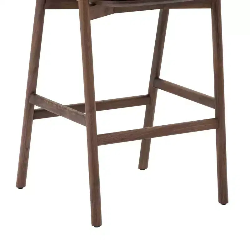 Tabouret de bar Echo d'Armen Living en bois et similicuir