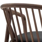 Tabouret de bar Echo d'Armen Living en bois et similicuir
