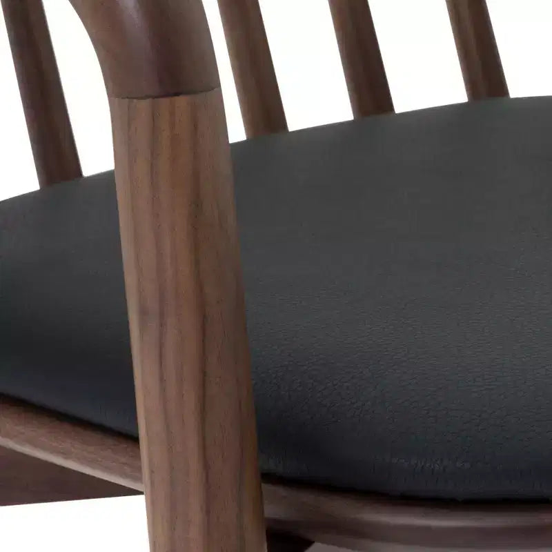 Tabouret de bar Echo d'Armen Living en bois et similicuir